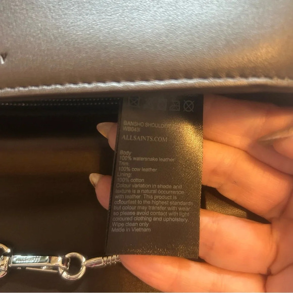 AllSaints All Saints Bansho Ebony Brown Leather Bag NWT $298 - Picture 11 of 11